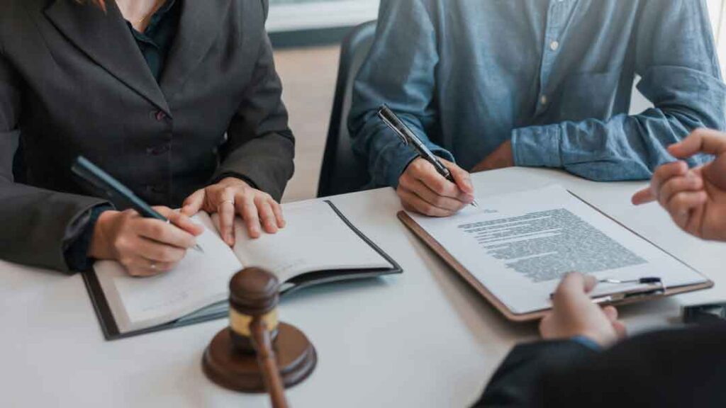 Signing a contract
