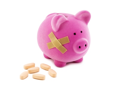 Poorly piggy bank